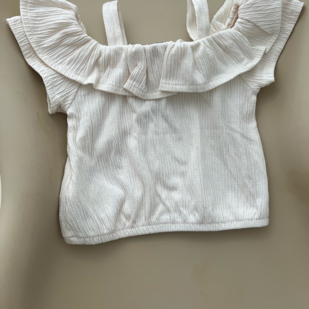 Old Navy Baby Ruffled White Top